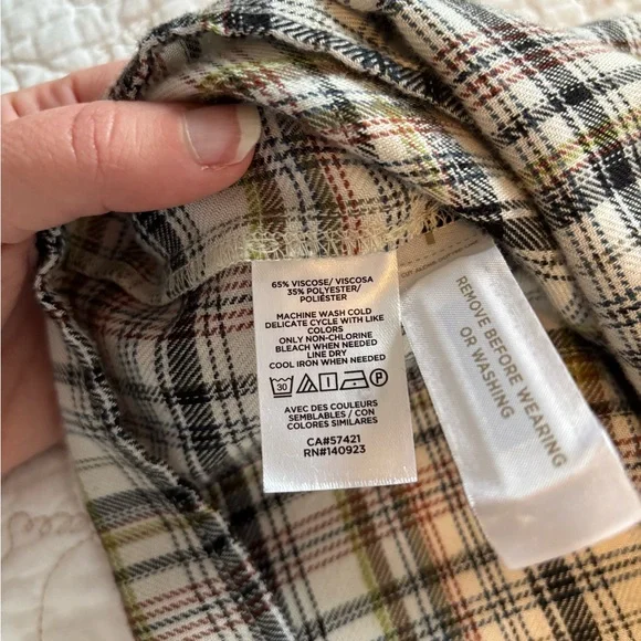 LOFT Multicolor Plaid Oversized Dress - Petite Lg - Picture 9 of 9